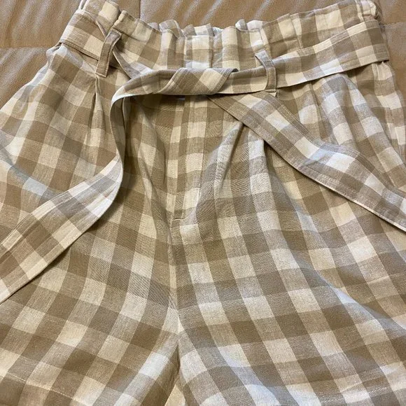 New Day Linen Paperbag Shorts With Belt - Picture 4 of 8